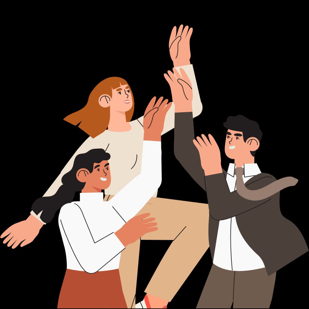 customers reaching for services